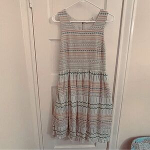 Embroidered cotton dress